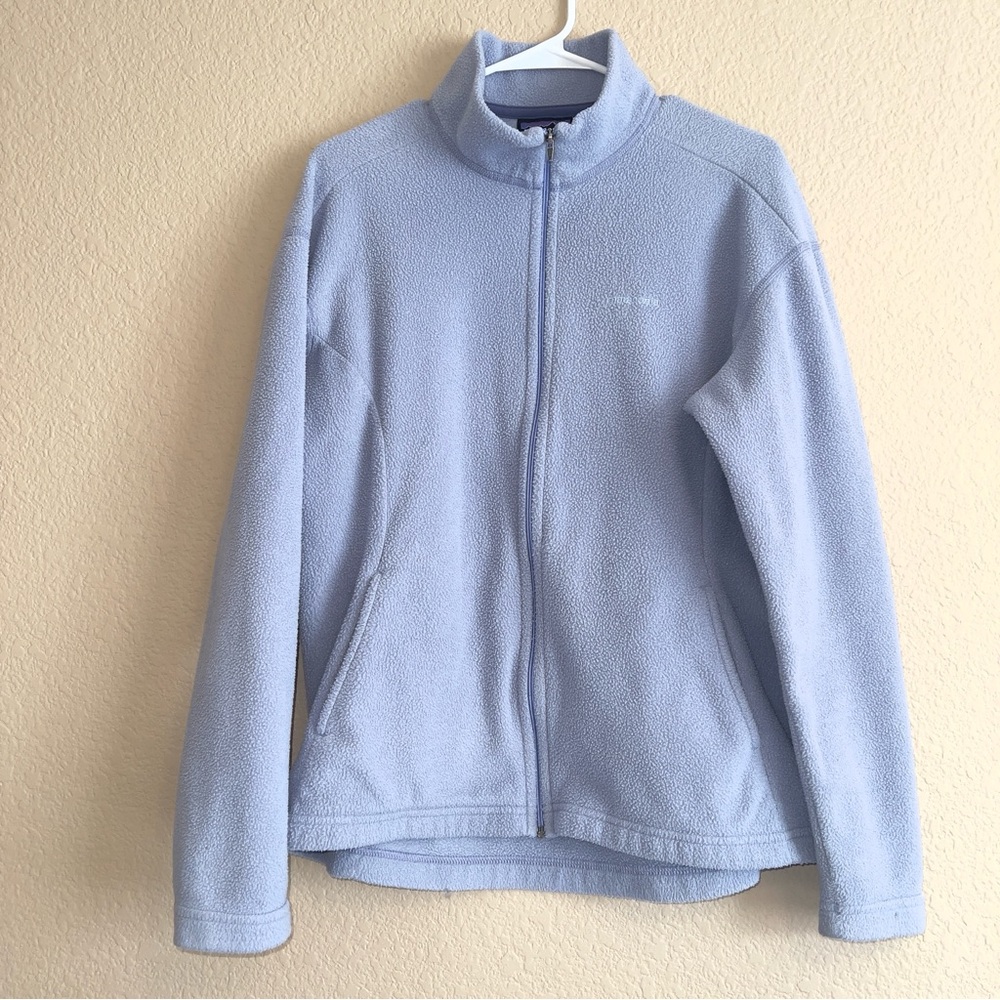 Patagonia Synchilla Ice Blue Full Zip Fleece Jacket Sz XL